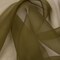 1 Yard Olive Green Silk Organza Sheer Lightweight Fabric for Bridal Gowns and Couture 44 Inch Width